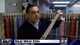 A tour with CBS Chicago of Souldier guitar straps
